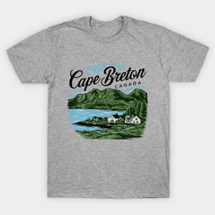 Cape Breton Canada. Retro T-Shirt